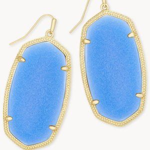Kendra Scott Danielle Gold Statement Earrings in Blue